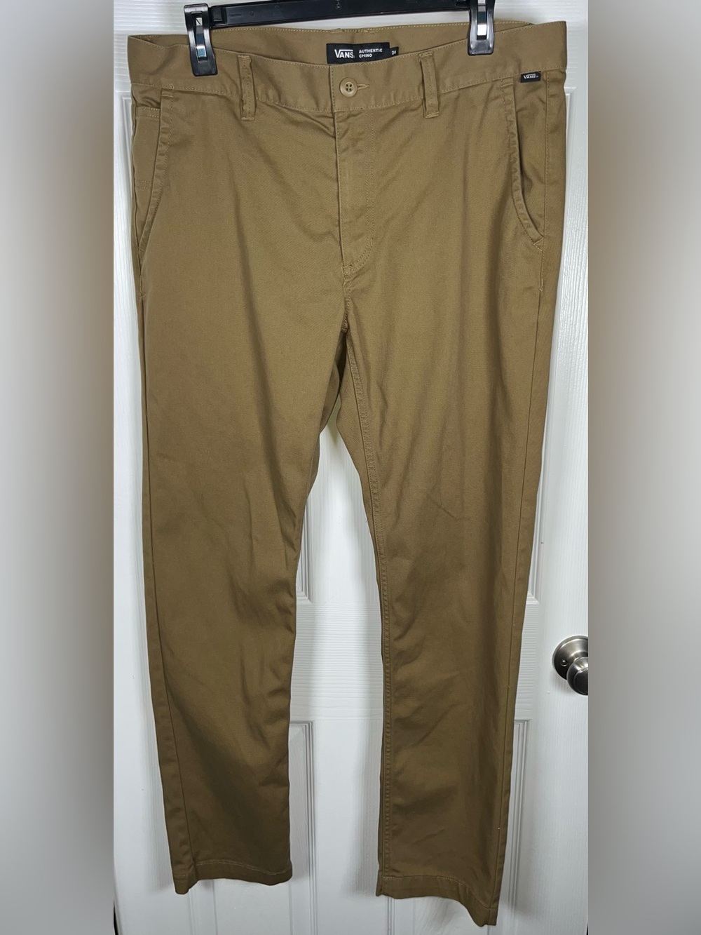 VANS Authentic Chino Pants Men’s 34 Khakis Stretch Slim Straight Casual